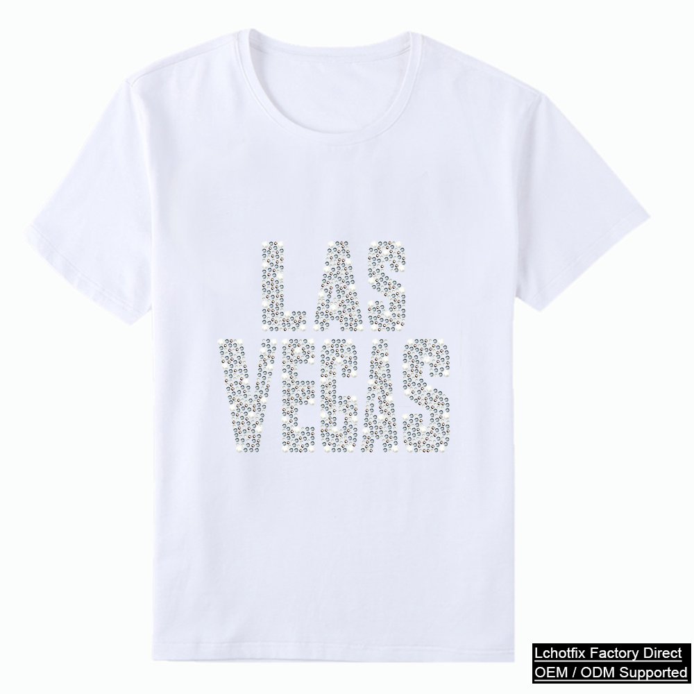 Full Crystal Letter Rhinestone T-Shirt