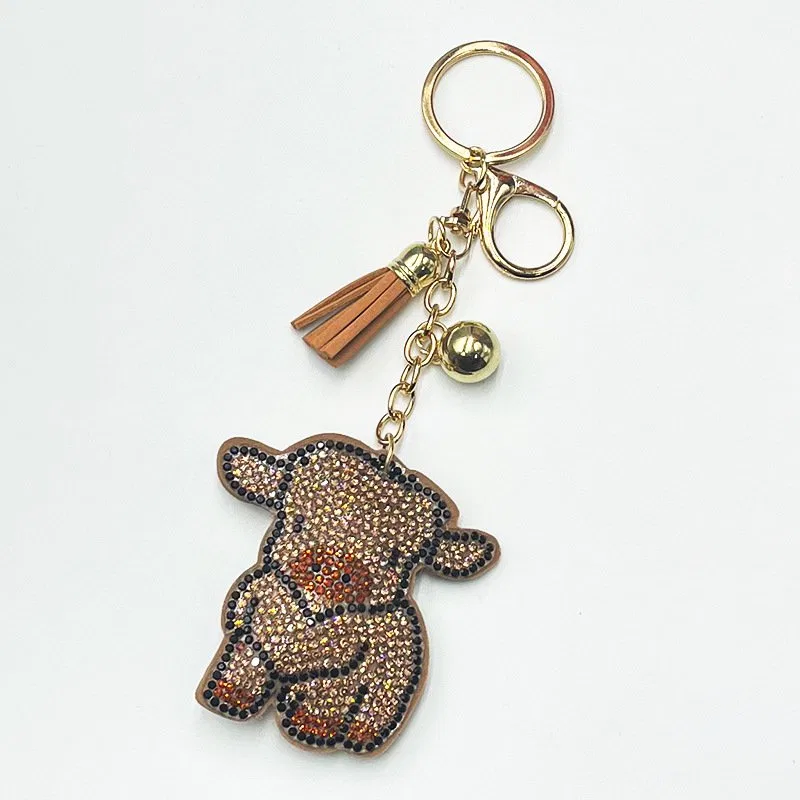 Highland cow rhinestone charm, item HC-YWXK-009