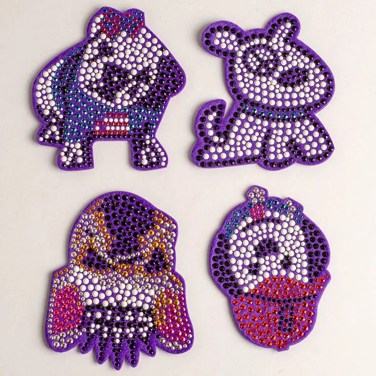 Cartoon Animal Rhinestone Felt Patch