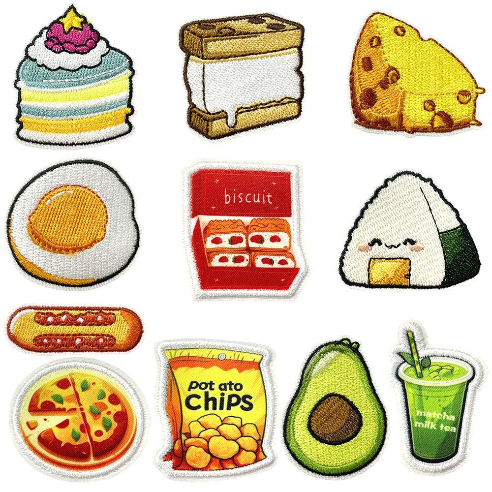Cartoon Food Patch Sets for Jackets