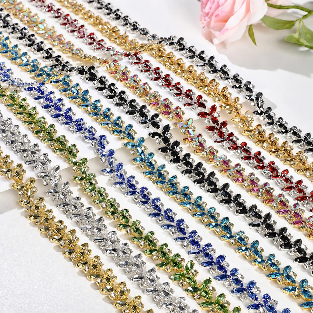 Colorful Marquise Rhinestone Chain