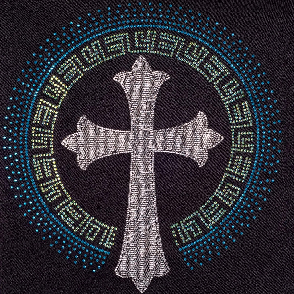 Cross-Pattern Hotfix Rhinestone Transfer
