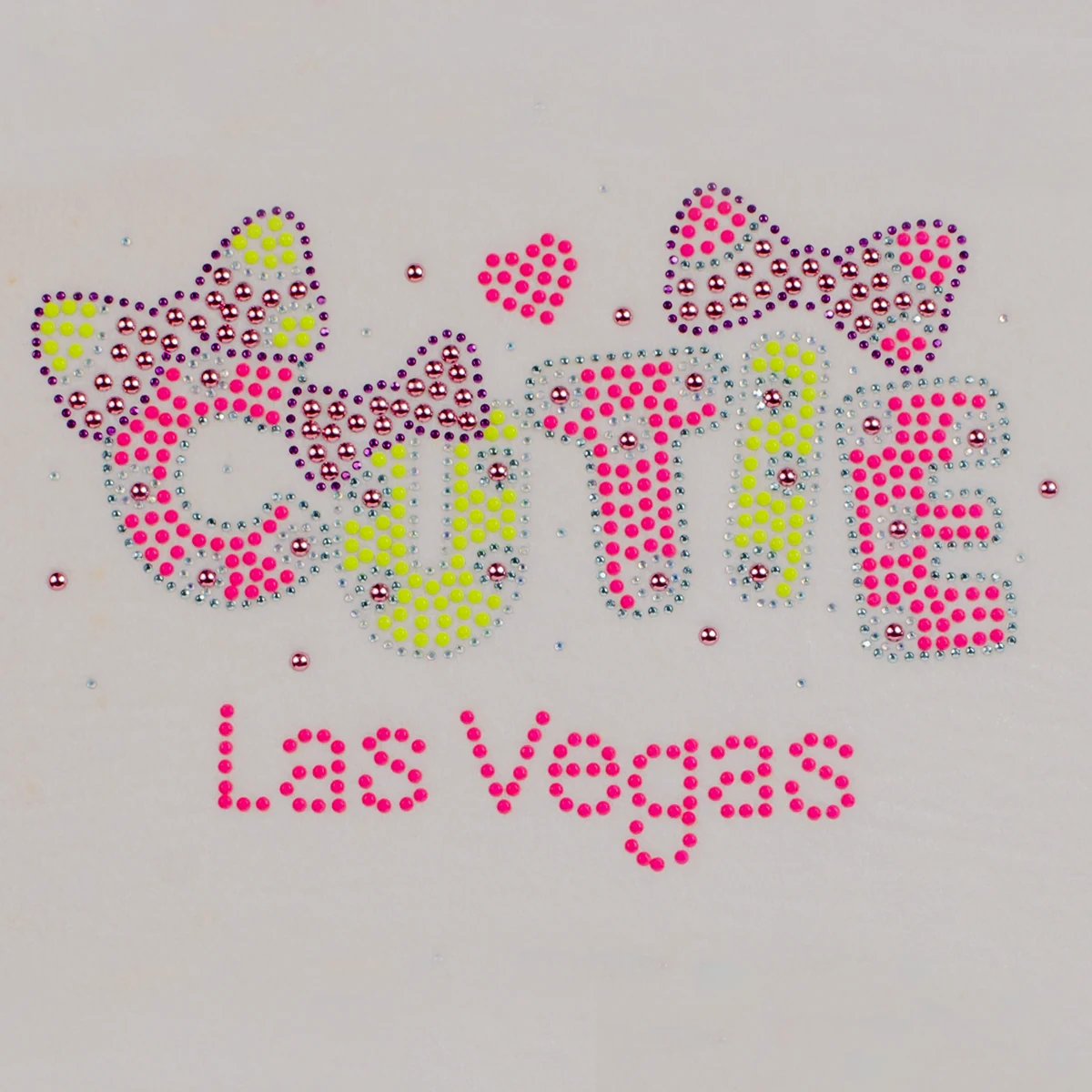 Cutie Las Vegas Rhinestone Heat Transfer