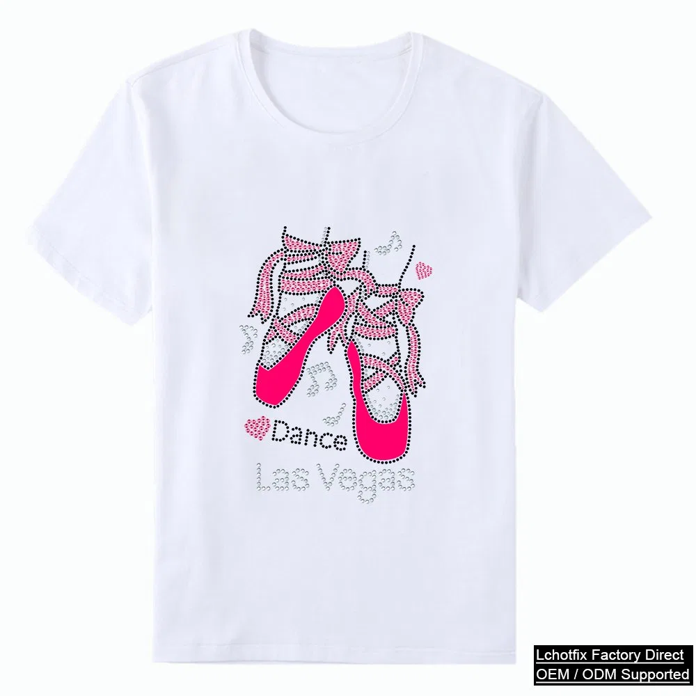 Dance Las Vegas Pointe Shoes Rhinestone T-Shirt