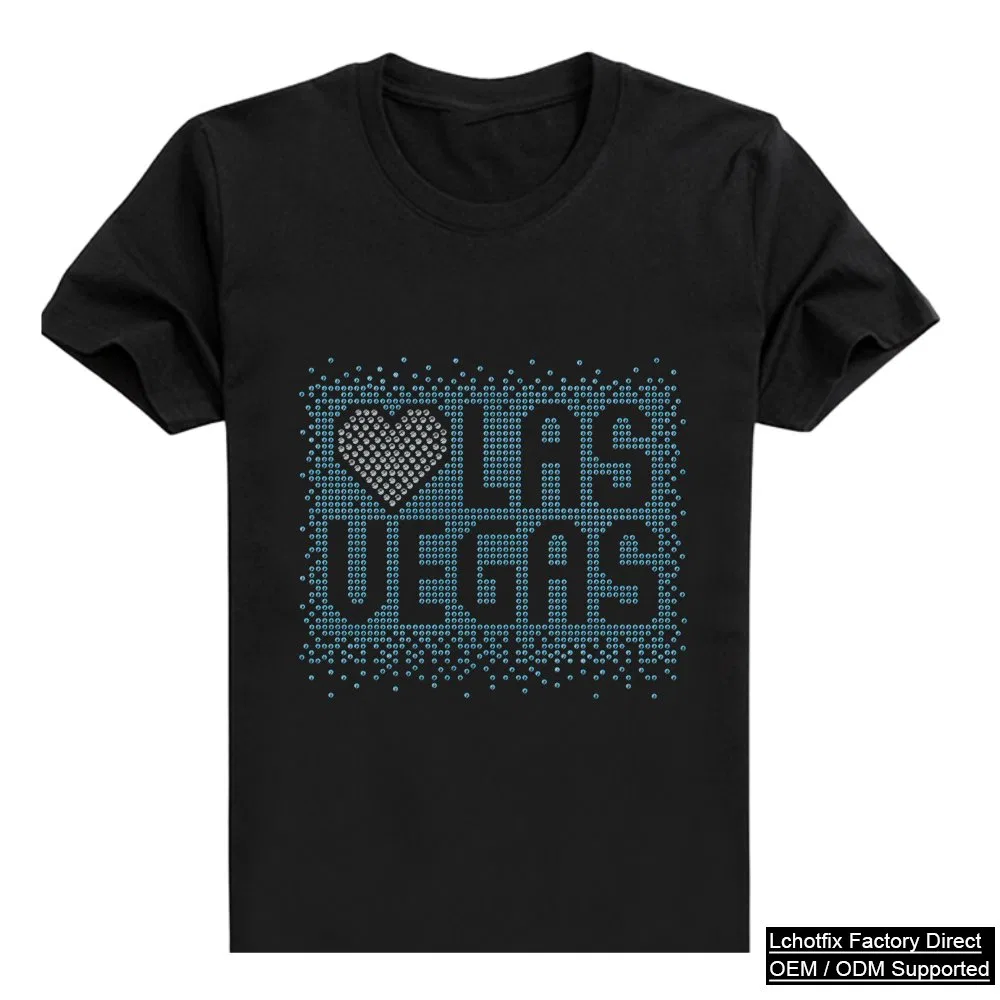Blue-Heart Las Vegas Crystal Tee Reference, view 2