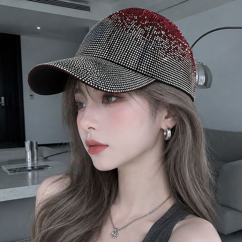 Two-Tone Rhinestone Baseball Cap, view 2