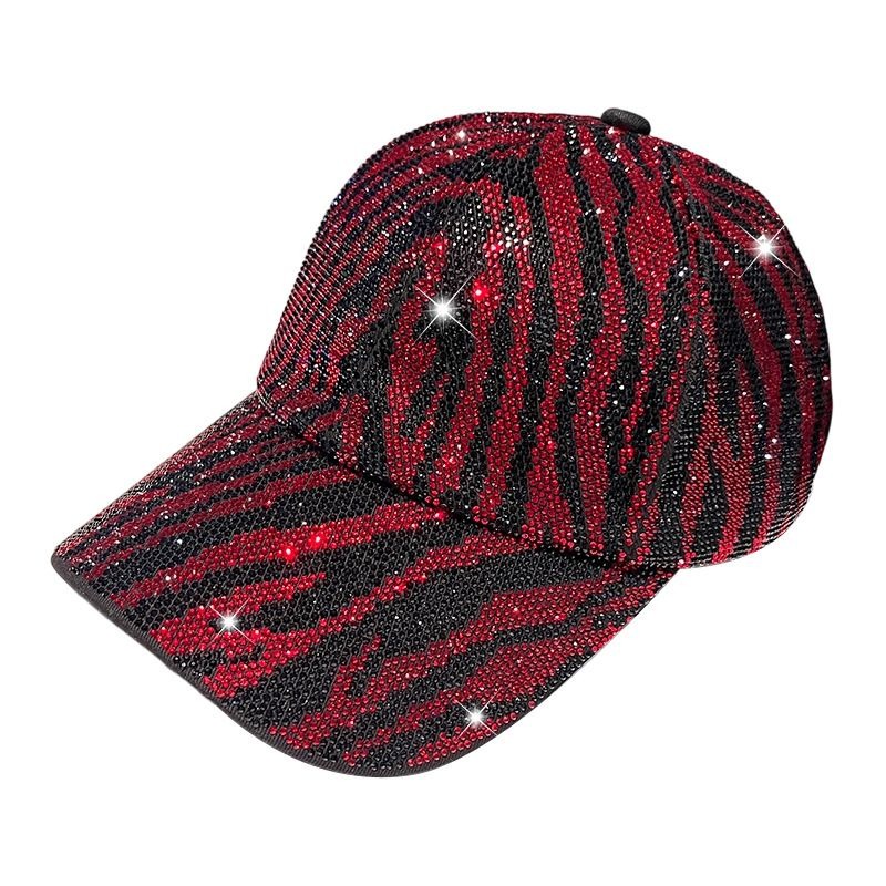 Zebra-Stripe Bling Baseball Cap, view 4