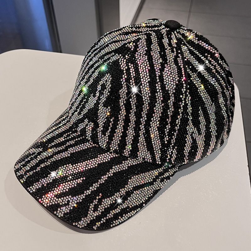 Zebra-Stripe Bling Baseball Cap, view 5