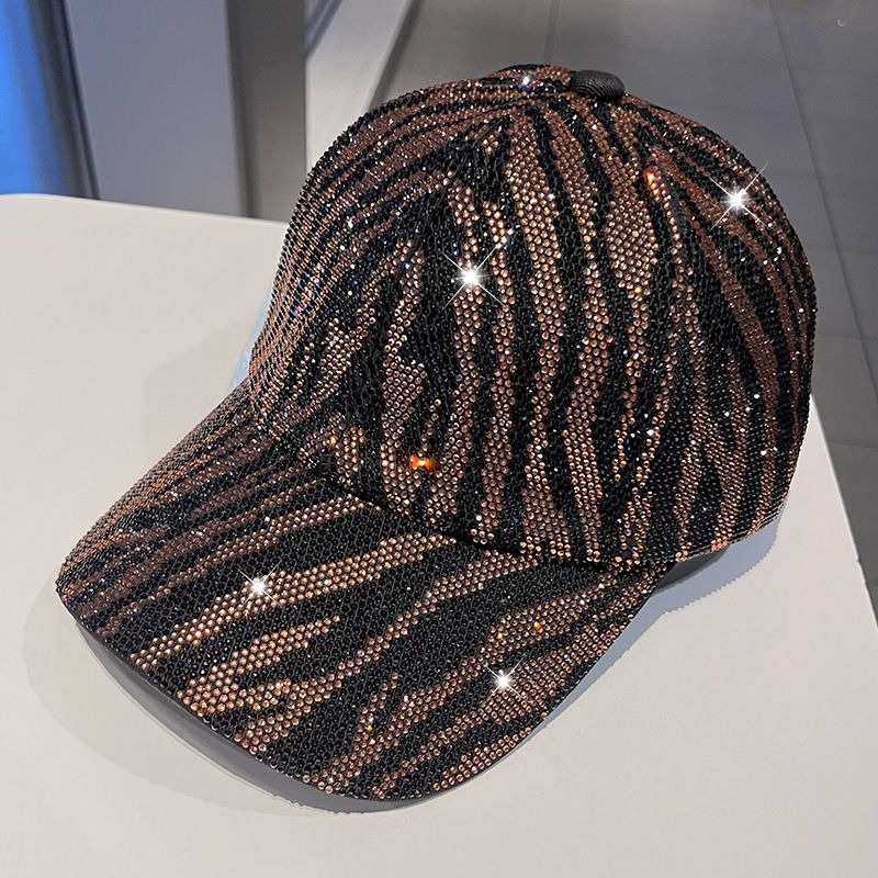 Zebra-Stripe Bling Baseball Cap, view 7