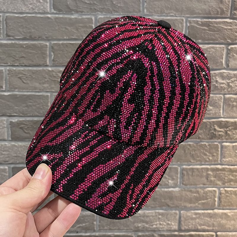Zebra-Stripe Bling Baseball Cap, view 8