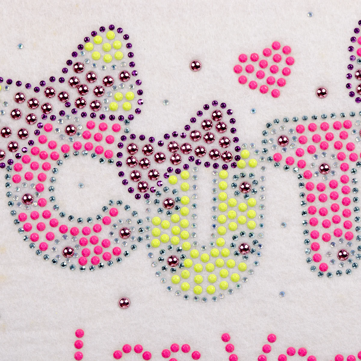 Pink-and-Yellow Vegas Crystal Motif Transfer, view 3