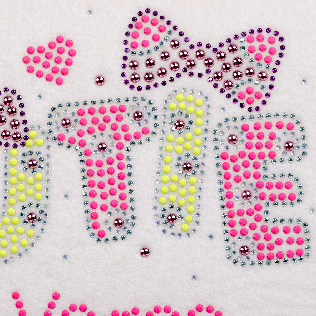 Pink-and-Yellow Vegas Crystal Motif Transfer, view 4