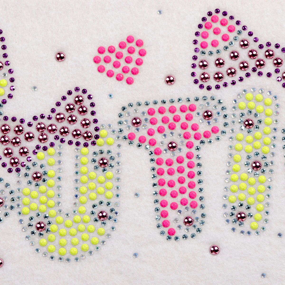 Pink-and-Yellow Vegas Crystal Motif Transfer, view 5