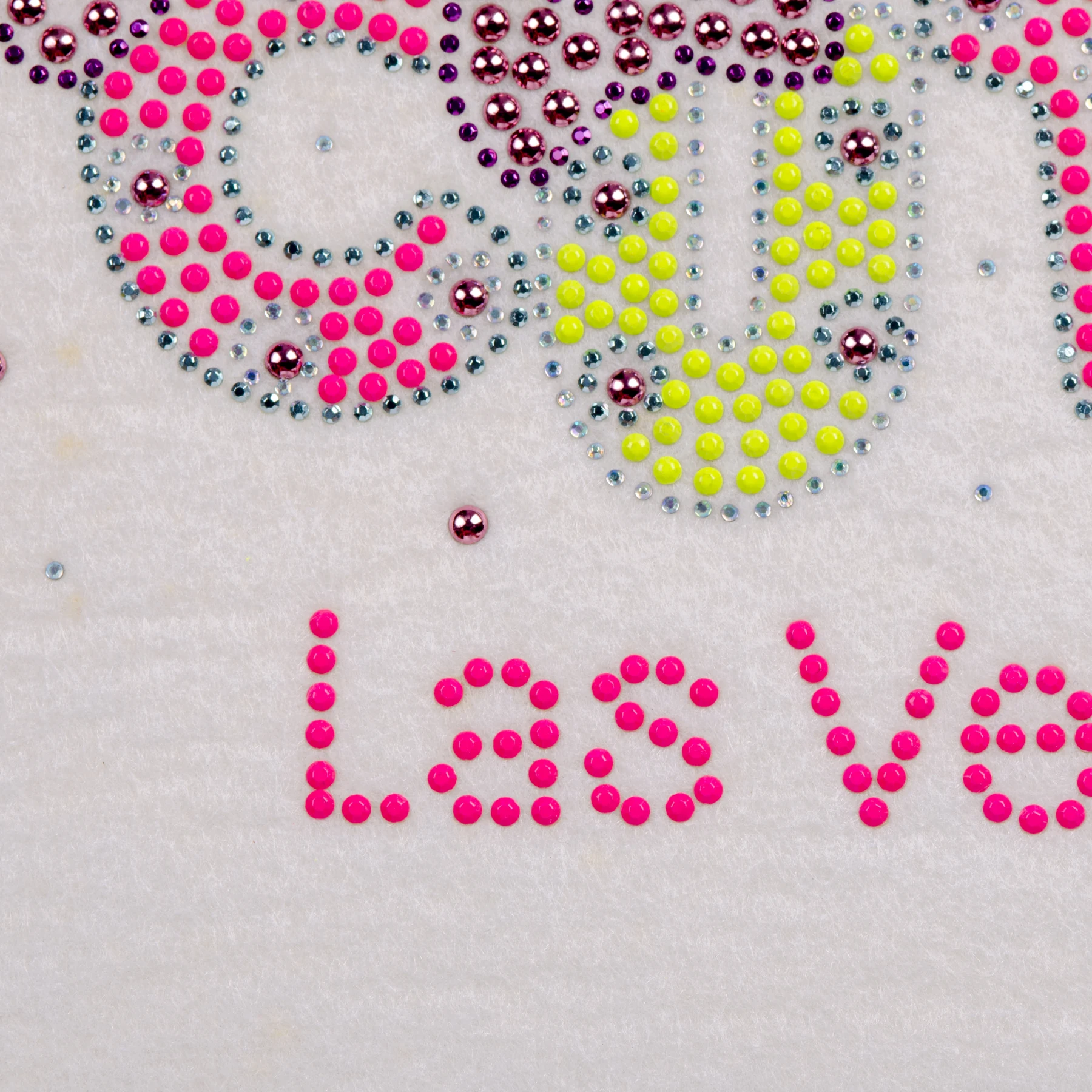 Pink-and-Yellow Vegas Crystal Motif Transfer, view 6