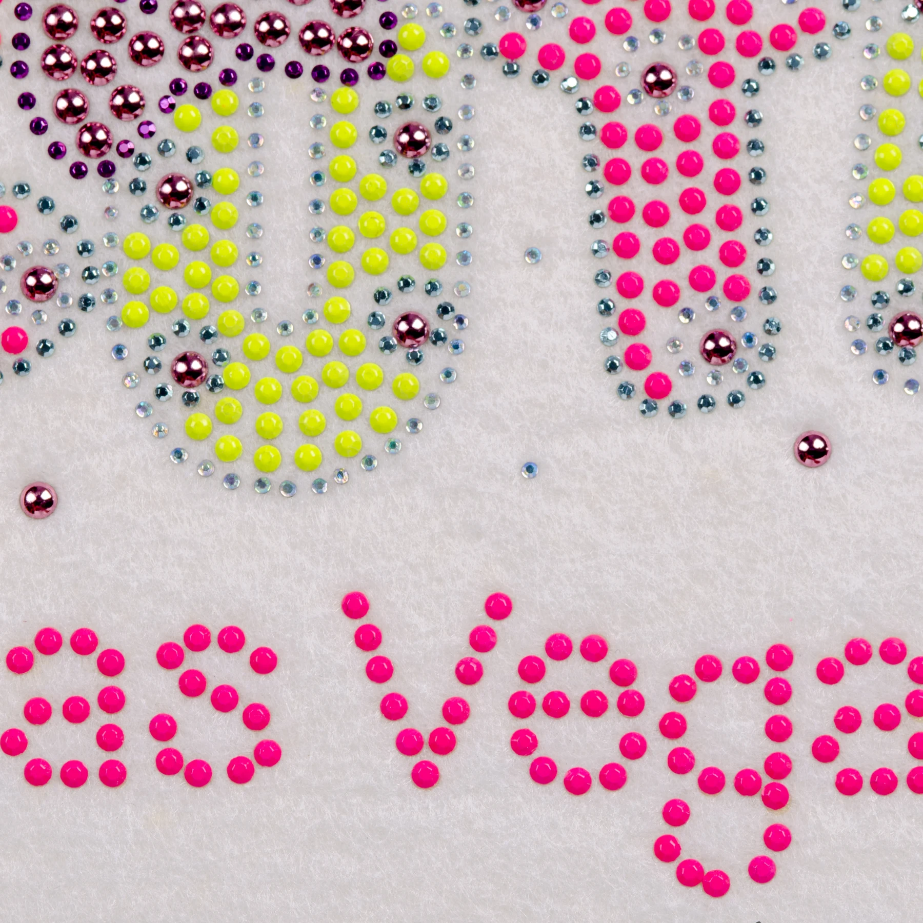 Pink-and-Yellow Vegas Crystal Motif Transfer, view 7
