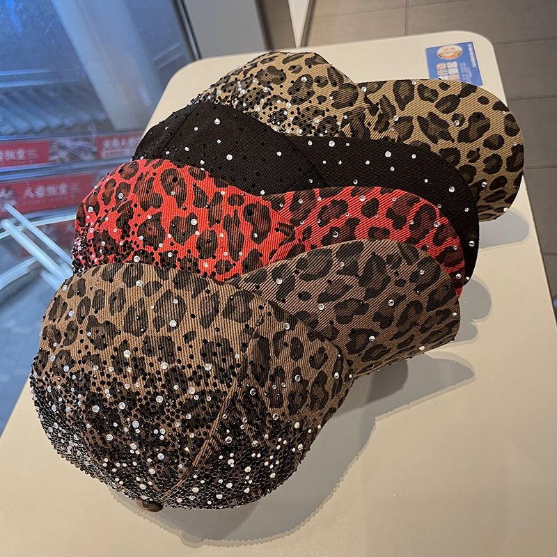 Leopard Crystal Overlay Cap, view 3