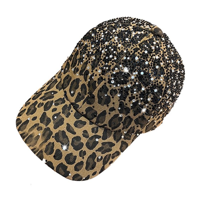 Leopard Crystal Overlay Cap, view 4