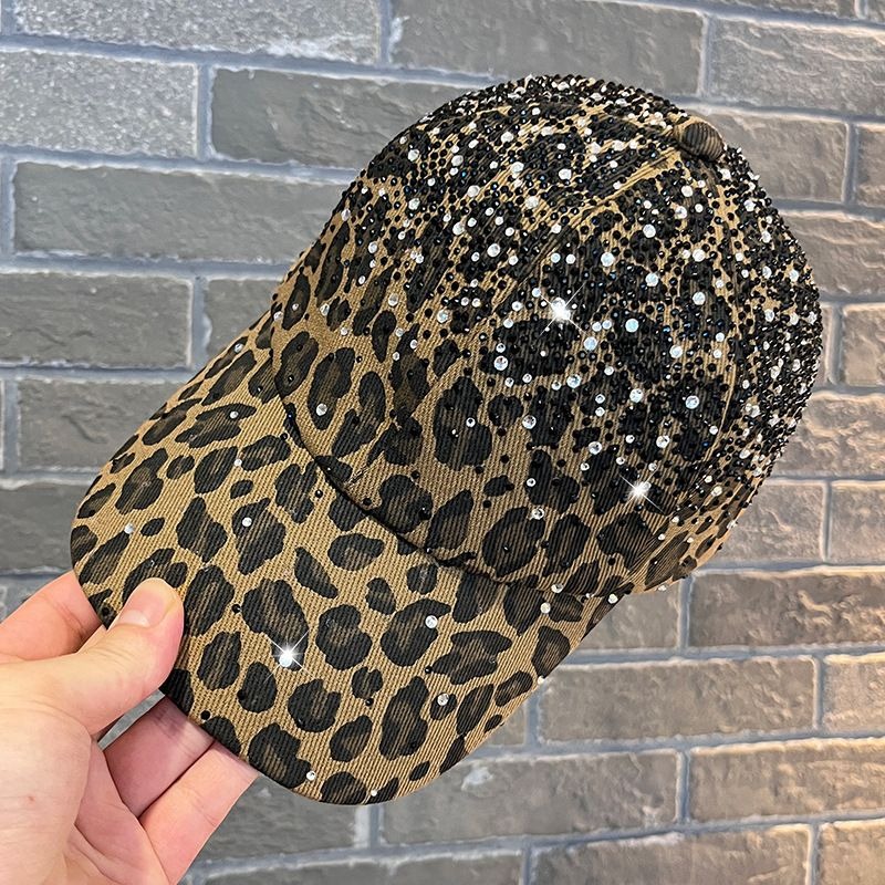 Leopard Crystal Overlay Cap, view 8