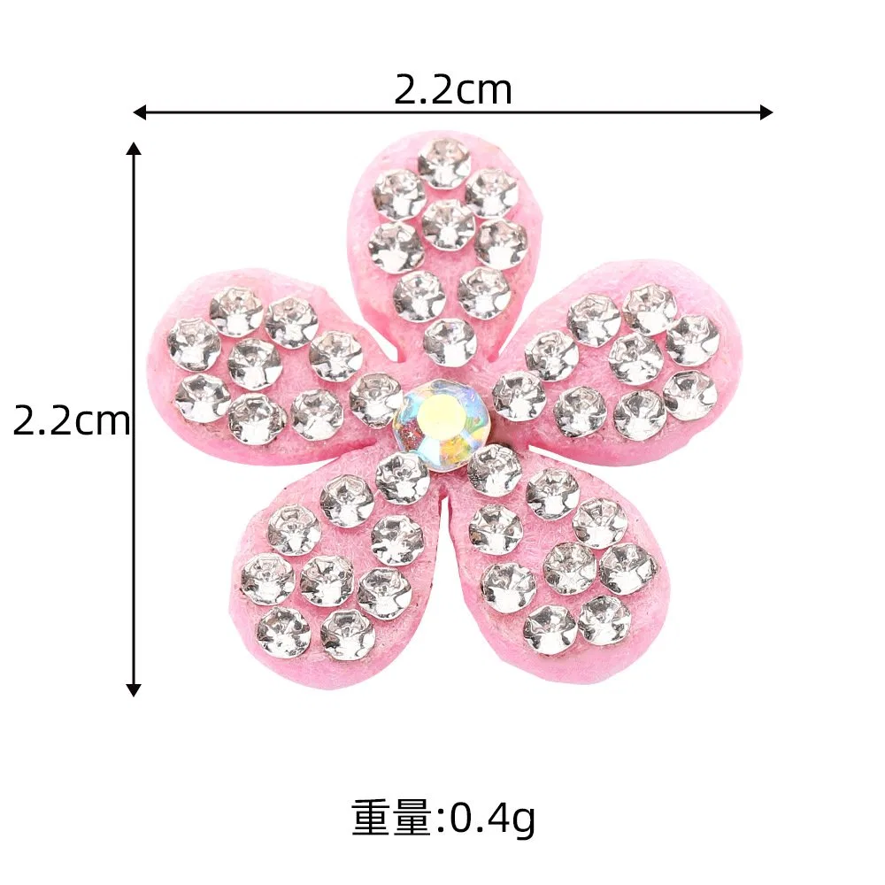 Petite Pink Five-Petal Stone Flower Patch, view 4