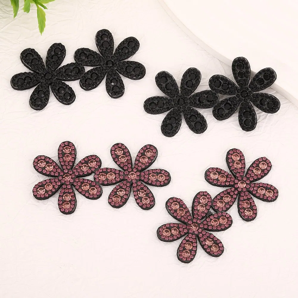 Multicolor Felt-Backed Floral Stone Patches, view 3
