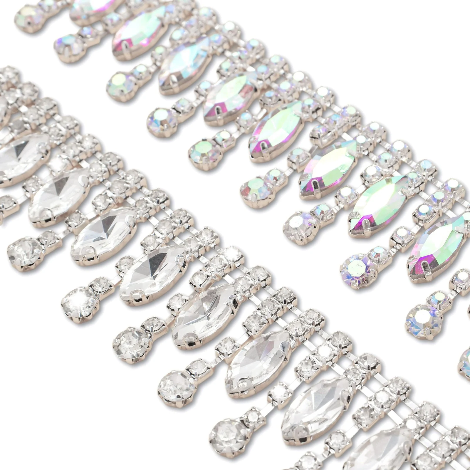 Crystal marquise and teardrop trim reference view 4; identify this view when requesting its exact construction
