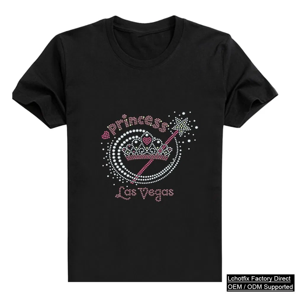 Princess Crown and Wand Vegas Crystal Tee, view 2