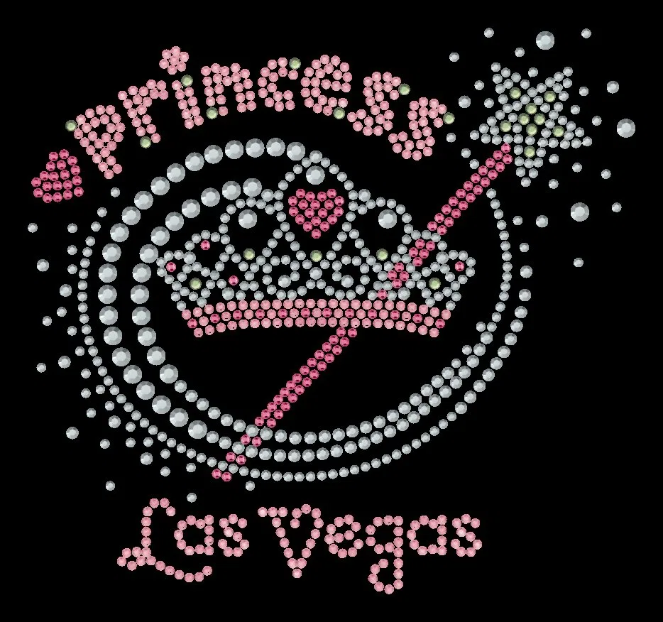 Princess Crown and Wand Vegas Crystal Tee, view 3