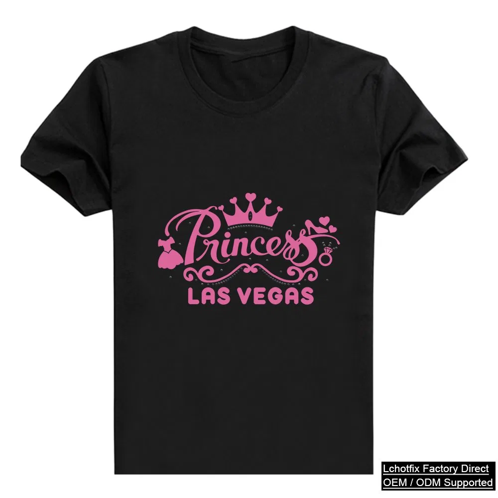 Hot-Pink Princess Las Vegas Script Tee, view 2