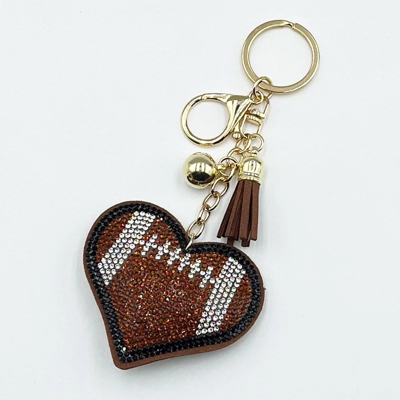 Four Sports-Ball Heart Tassel Charms, view 5