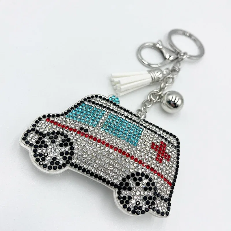 Crystal Ambulance Vehicle Bag Charm, view 5