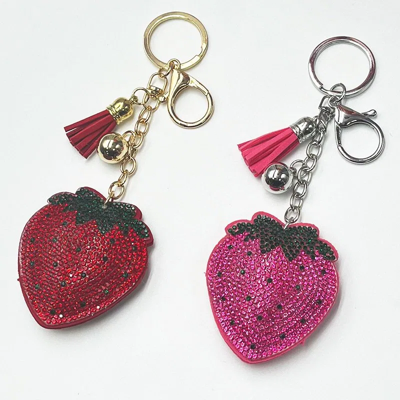 Red-or-Pink Strawberry Tassel Charms, view 5