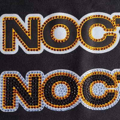 Black & Gold NOCTA Rhinestone Transfer, Reference view 3