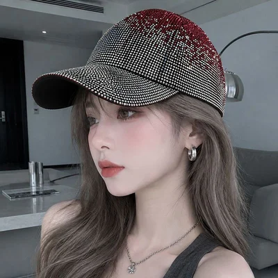 Two-Tone Rhinestone Baseball Cap, product photo 2