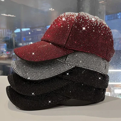 Two-Tone Rhinestone Baseball Cap, product photo 3