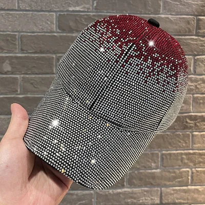 Two-Tone Rhinestone Baseball Cap, product photo 11