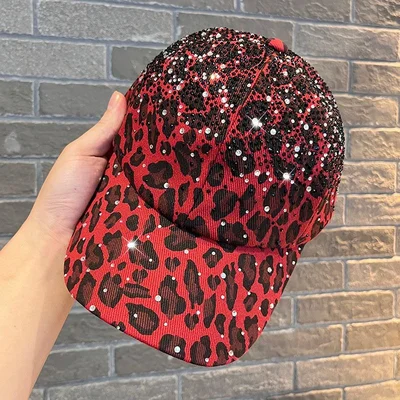 Leopard Crystal Overlay Cap, product photo 5