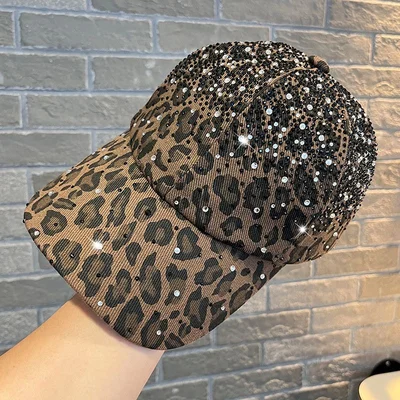 Leopard Crystal Overlay Cap, product photo 7