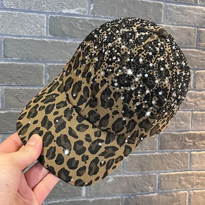 Leopard Crystal Overlay Cap, product photo 8