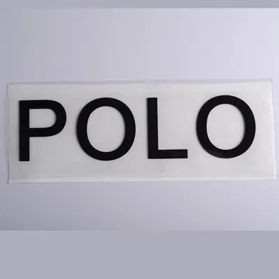 POLO Lettering Engraved-Film Transfer, Reference view 1