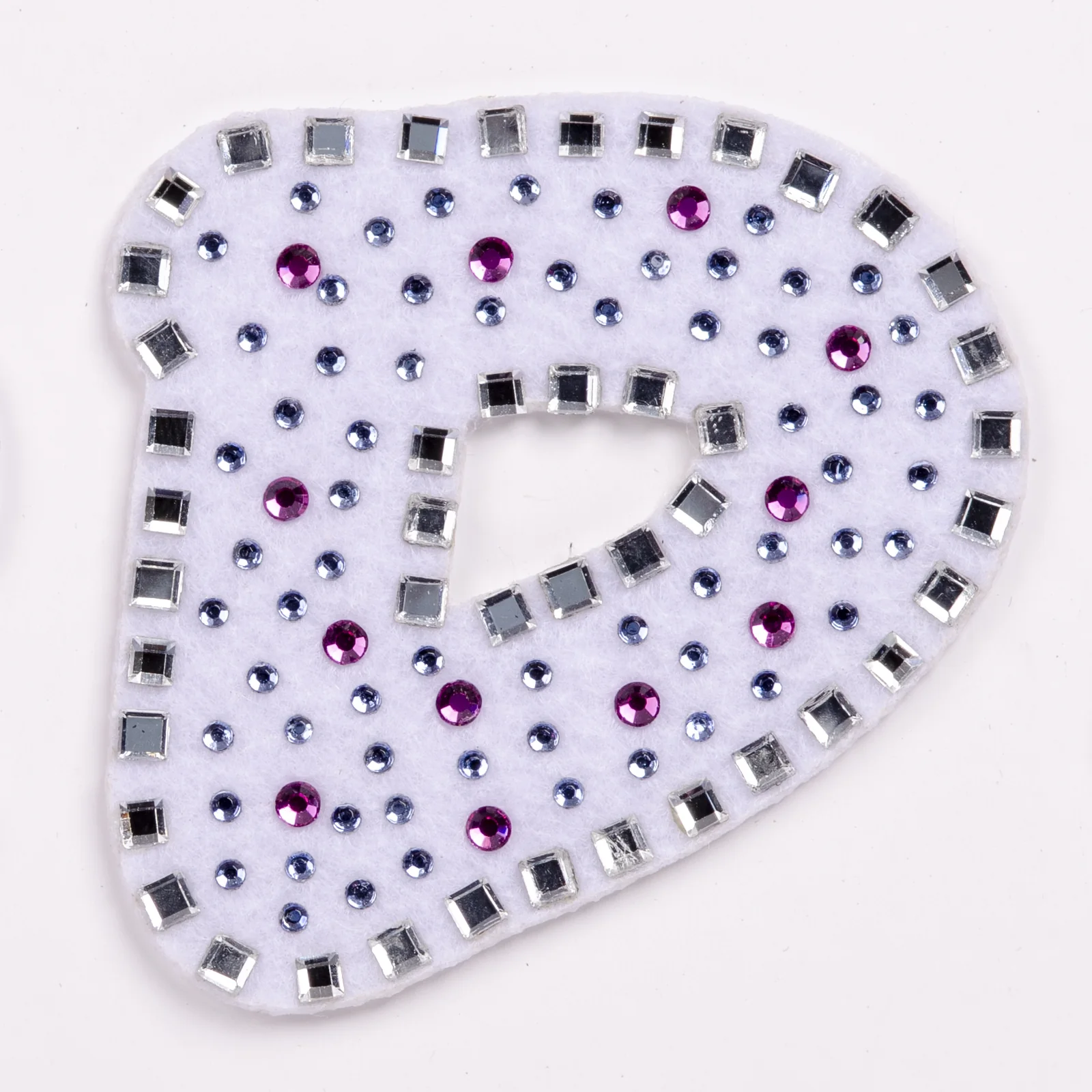 White-Base Letter Patches with Pastel Stone Dots, view 5