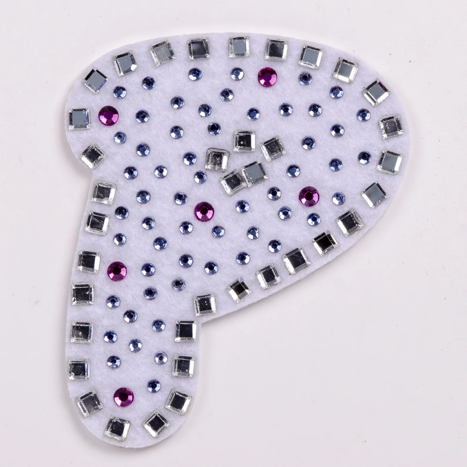 White-Base Letter Patches with Pastel Stone Dots, view 13