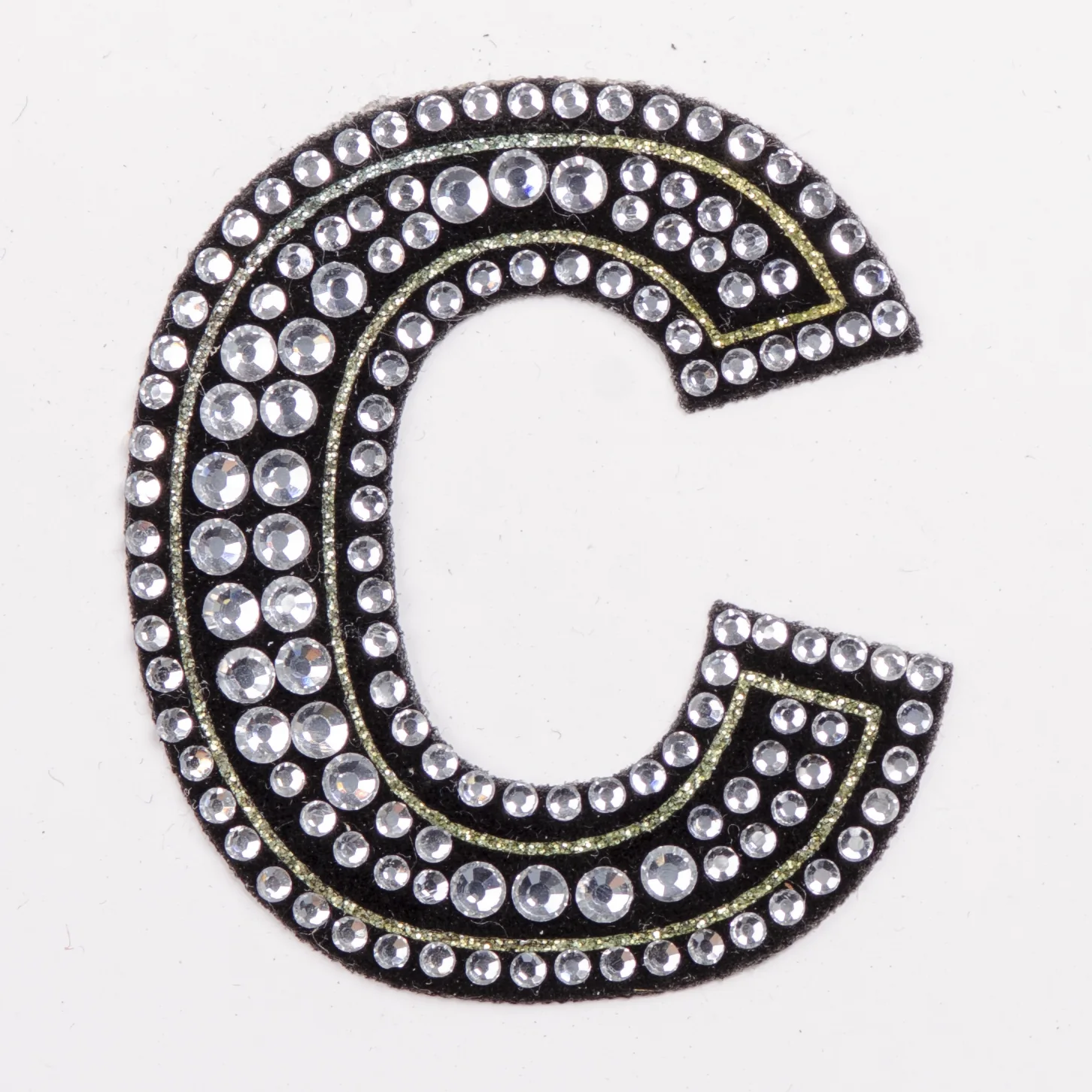 Round-Stone Double-Outline Varsity Letter Patches, view 5