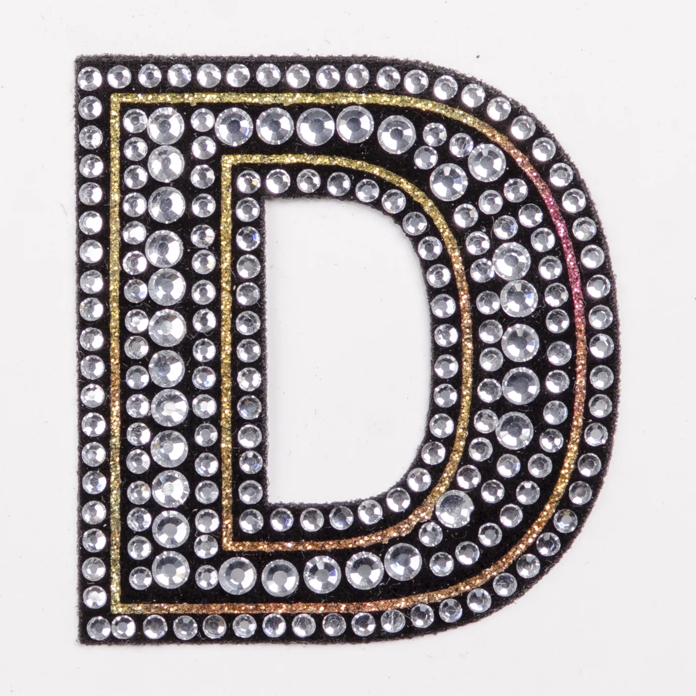 Round-Stone Double-Outline Varsity Letter Patches, view 6