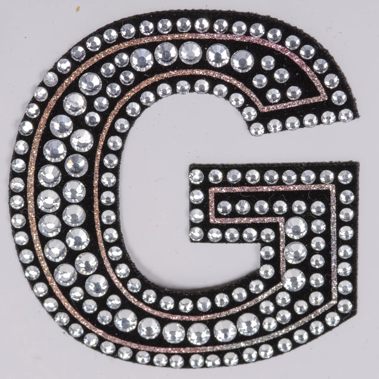 Round-Stone Double-Outline Varsity Letter Patches, view 11