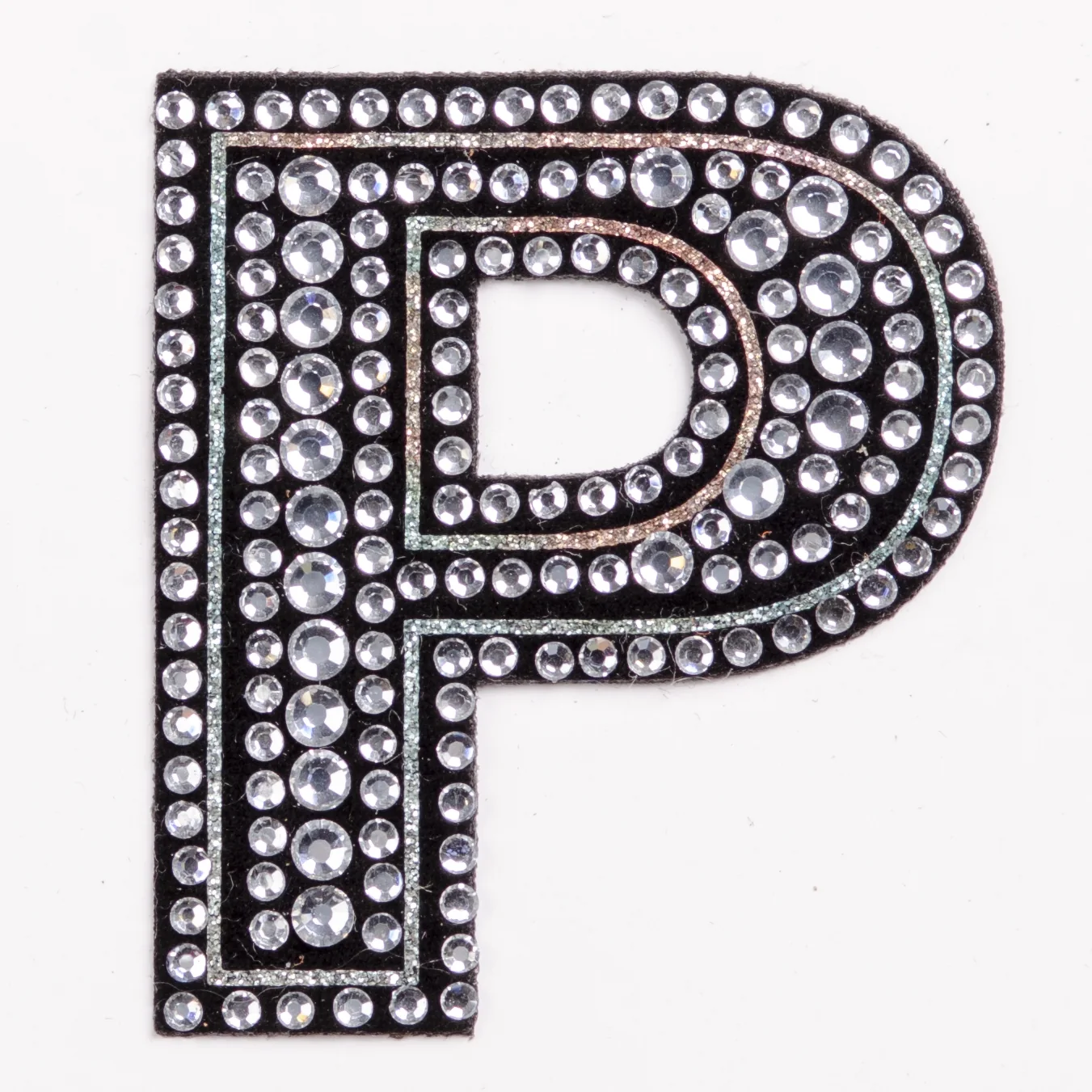 Round-Stone Double-Outline Varsity Letter Patches, view 19