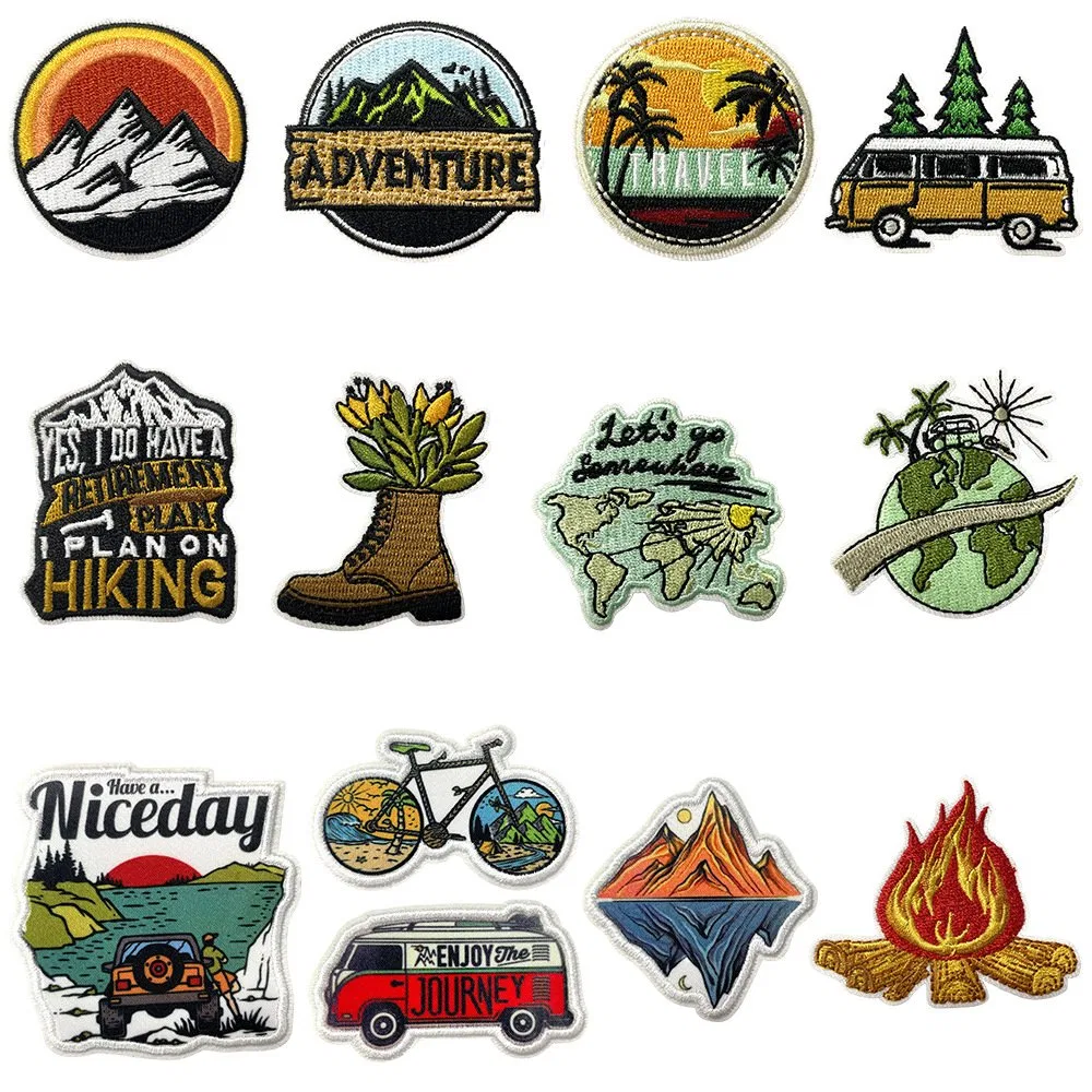 Outdoor Adventure Logo Iron-On Patches