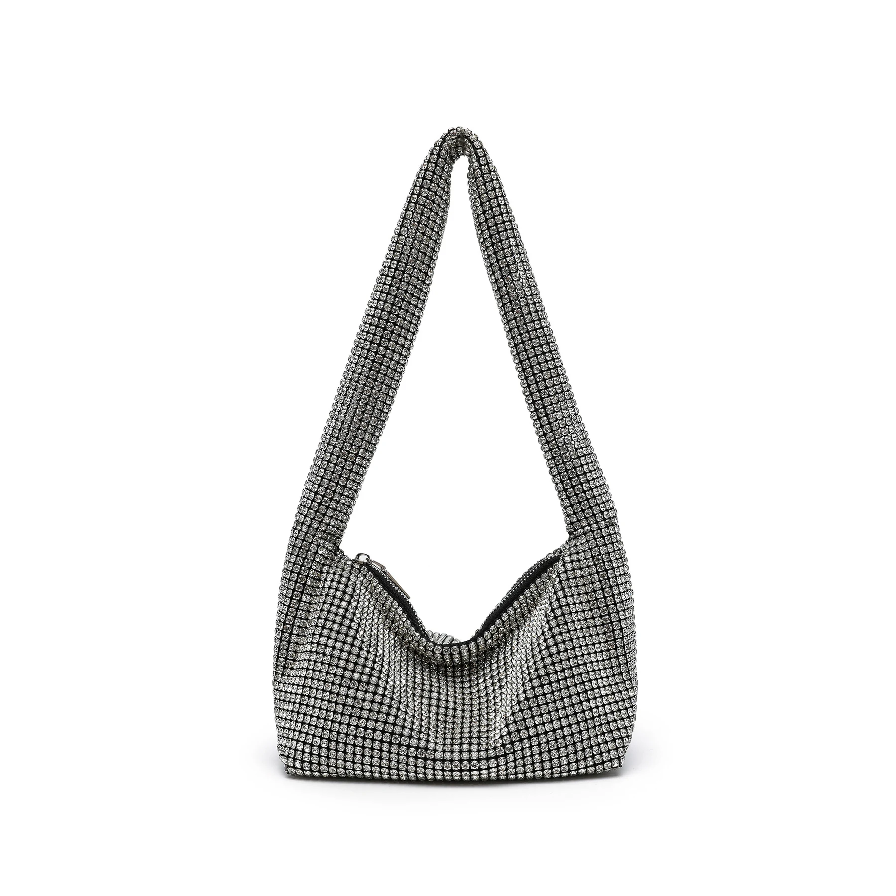 Sparkling Rhinestone Hobo Shoulder Bag