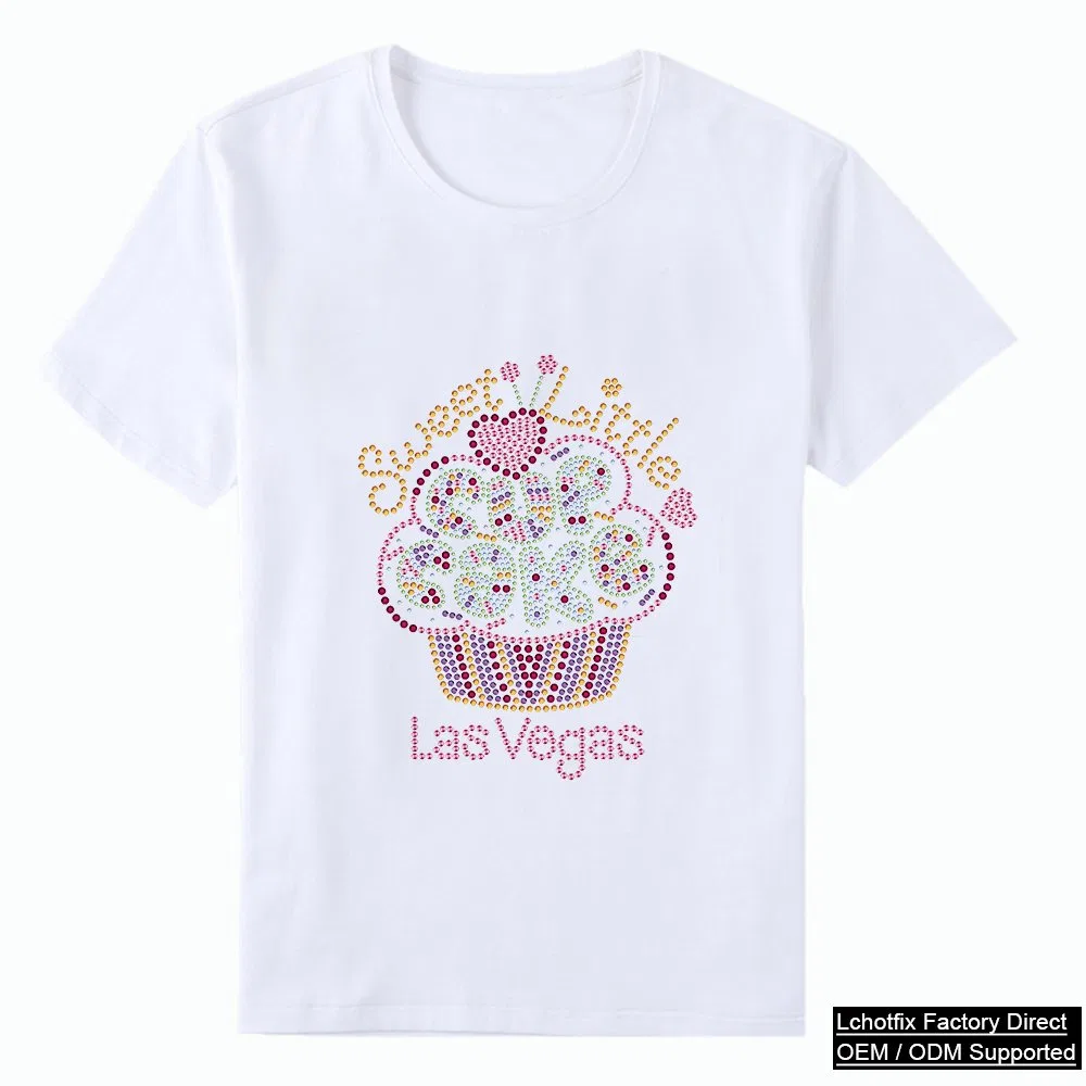 Sweet Cupcake Las Vegas Rhinestone T-Shirt