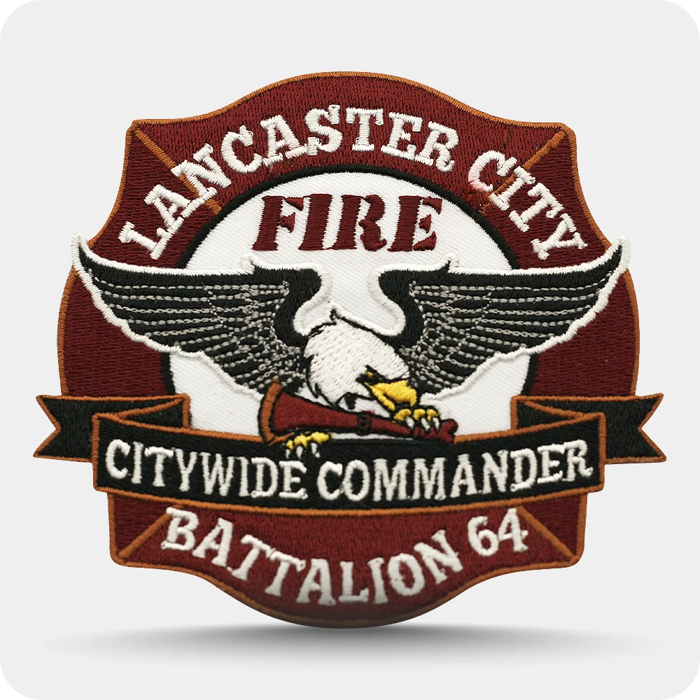 Fire department embroidered patch