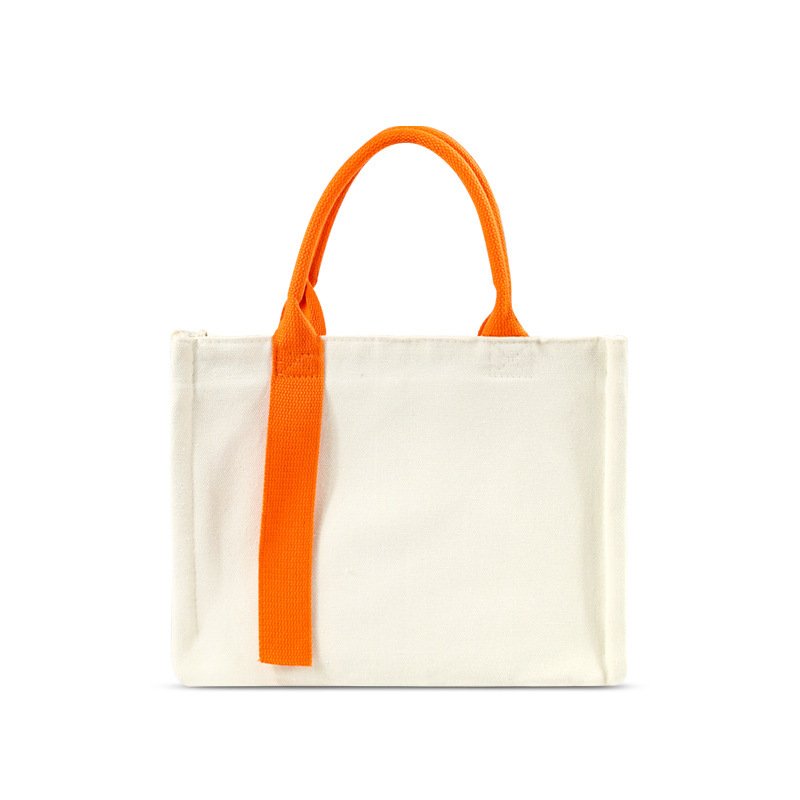 Premium Laminated Canvas Tote Bag with Custom Rhinestone Logo – Thick Exhibition & Promotional Handbag